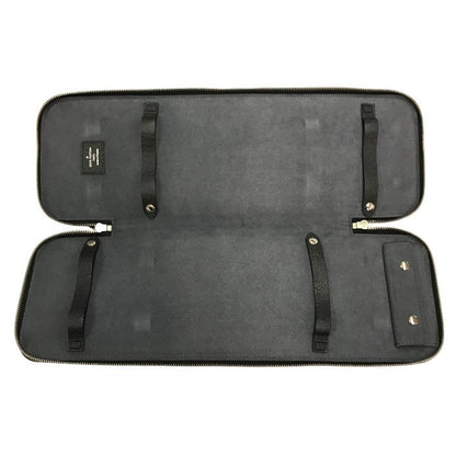 LOUIS VUITTON ルイヴィトン タイガ エテュイ 5 クラヴァット ネクタイケース メンズ ビジネス 出張 旅行 ブラック M30302 中古 T1