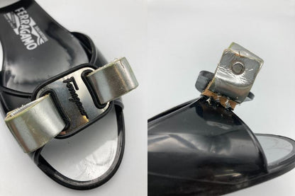 SalvatoreFerragamo サルヴァトーレフェラガモ ヴァラリボン ラバー サンダル 中古 4