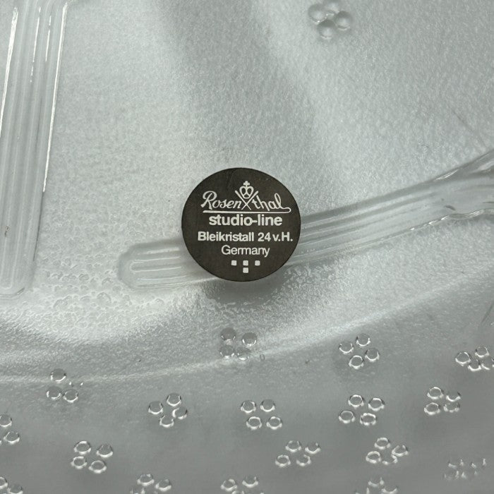 ローゼンタール スタジオライン レースフラワー ガラスプレート Rosenthal 皿 洋食器 おしゃれ 中皿 中古 W４