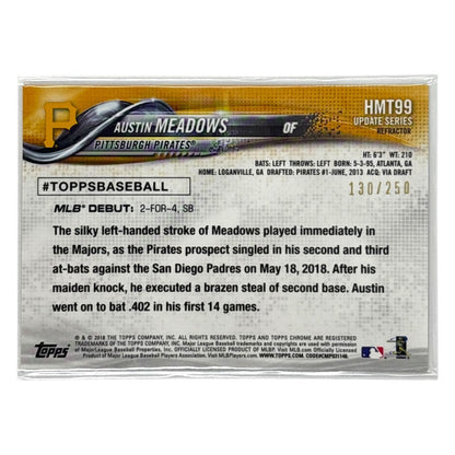 TOPPS MLBカード CHROME AUSTIN MEADOWS PITTSBURGH PIRATES /250 #HMT99 中古 IT1