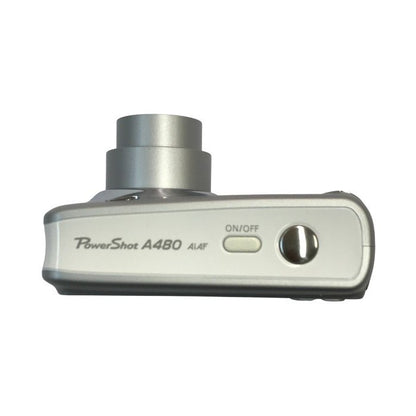 Canon キヤノン PowerShot A480 コンパクトデジタルカメラ シルバー パワーショット 乾電池使用 中古 T1