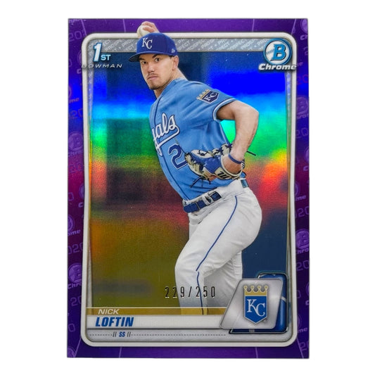 TOPPS MLBカード BOWMAN CHROME 1ST NICK LOFTIN KANSAS CITY ROYALS /250 #BD-14 中古 IT2