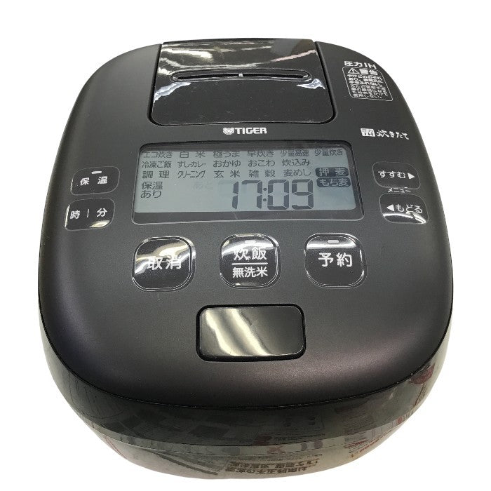 タイガー魔法瓶(TIGER) 炊飯器 5.5合 圧力IH式 フォグブラック JPI-X100-KX 中古 Y1