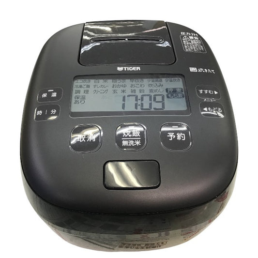 タイガー魔法瓶(TIGER) 炊飯器 5.5合 圧力IH式 フォグブラック JPI-X100-KX 中古 Y1