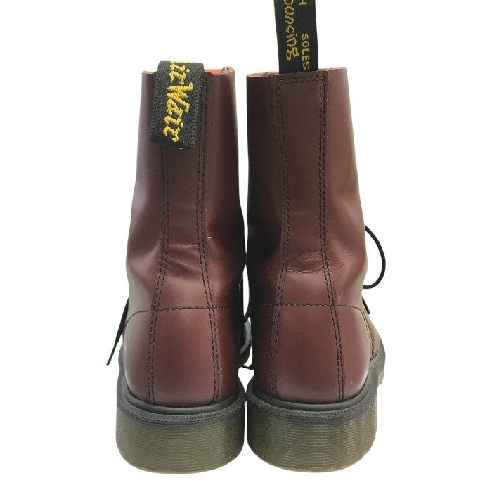Dr.Martens ドクターマーチン 10ホール ブーツ レディース スチールトゥ ロング レースアップ バーガンディ UK6(25cm) 1919 中古 T1