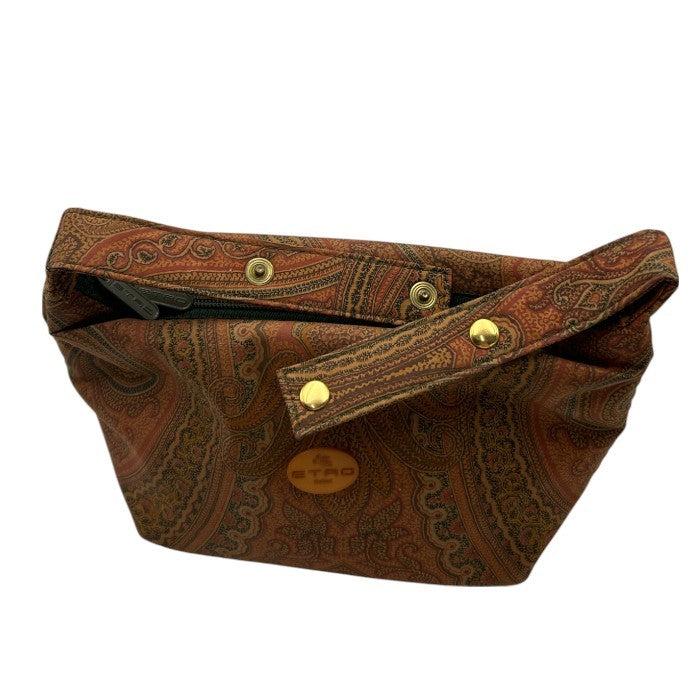 ETRO エトロ ペイズリー柄 バニティバッグ ハンドバッグ レディース ポーチ 総柄 中古 W４