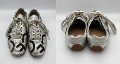 DOLCE＆GABBANA ドルチェ＆ガッバーナ メッシュレザー スニーカー サイズ38 中古 D4