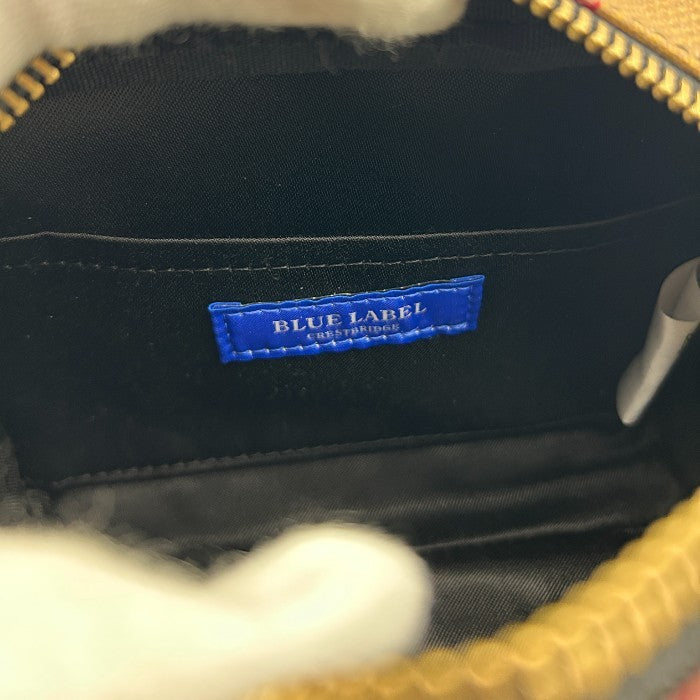 未使用品 BLUE LABEL CRESTBRIDGE ブルーレーベル クレストブリッジ ポーチ レディース チェック 小物入れ かわいい 55215-421-16 中古 W４