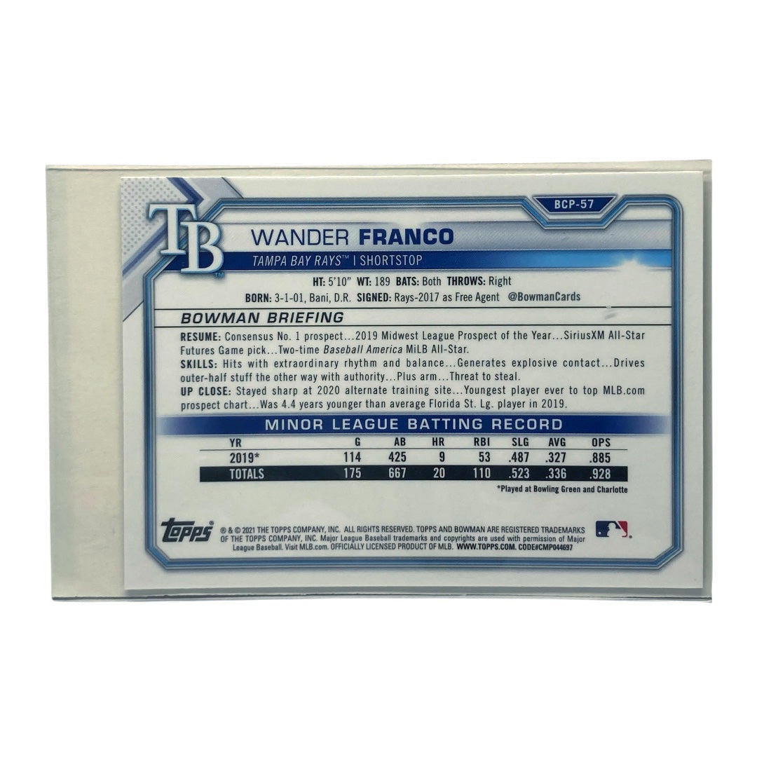 TOPPS MLBカード BOWMAN WANDER FRANCO RAYS #BCP-57 中古 IT2