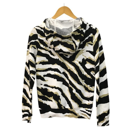 GUCCI グッチ パーカー レディース 春 コットン ゼブラ柄 スウェット ストレッチ フルジップ マルチカラー Sサイズ 355483 X3A71 中古 T1