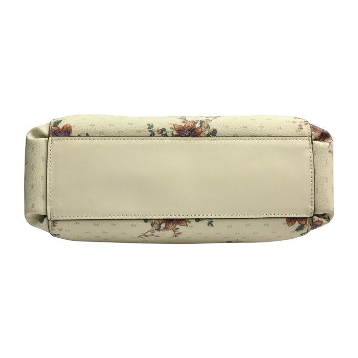 COACH コーチ ハンドバッグ レディース 2way 斜め掛け ショルダー 花柄 フラワー アイボリー F31419 中古 T1