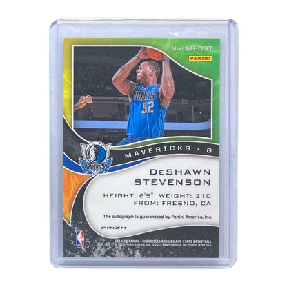 PANINI NBAカード CHRONICLES ROOKIES AND STARS DESHAWN STEVENSON MAVERICKS #AB-DST 中古 IT2