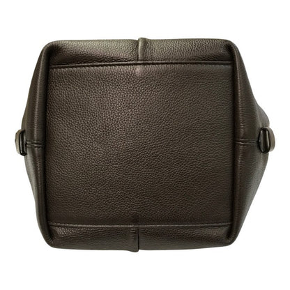 Max Mara マックスマーラ トートバッグ レディース シボレザー 2way ハンド/ショルダーバッグ ポーチ付き ブラウン 中古 T1