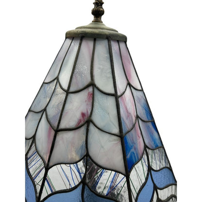 ステンドグラス ランプ ライト おしゃれ インテリア アンティーク調 中古 W４