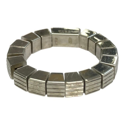GUCCI グッチ キューブチェーン リング メンズ シルバー925 Silver ブロック 15号 中古 T1