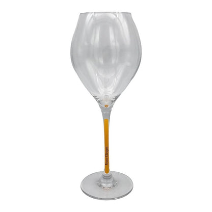 Veuve Clicquot ヴーヴクリコ シャンパングラス 6脚セット 280ml クリスタル イエローラベル フルート 中古 T1