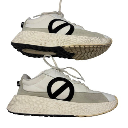 NO NAME ノーネーム CARTER RUNNER カーターランナー フライスニーカー 39 (約24.5cm) 靴 シューズ レディース ホワイト 中古 W1
