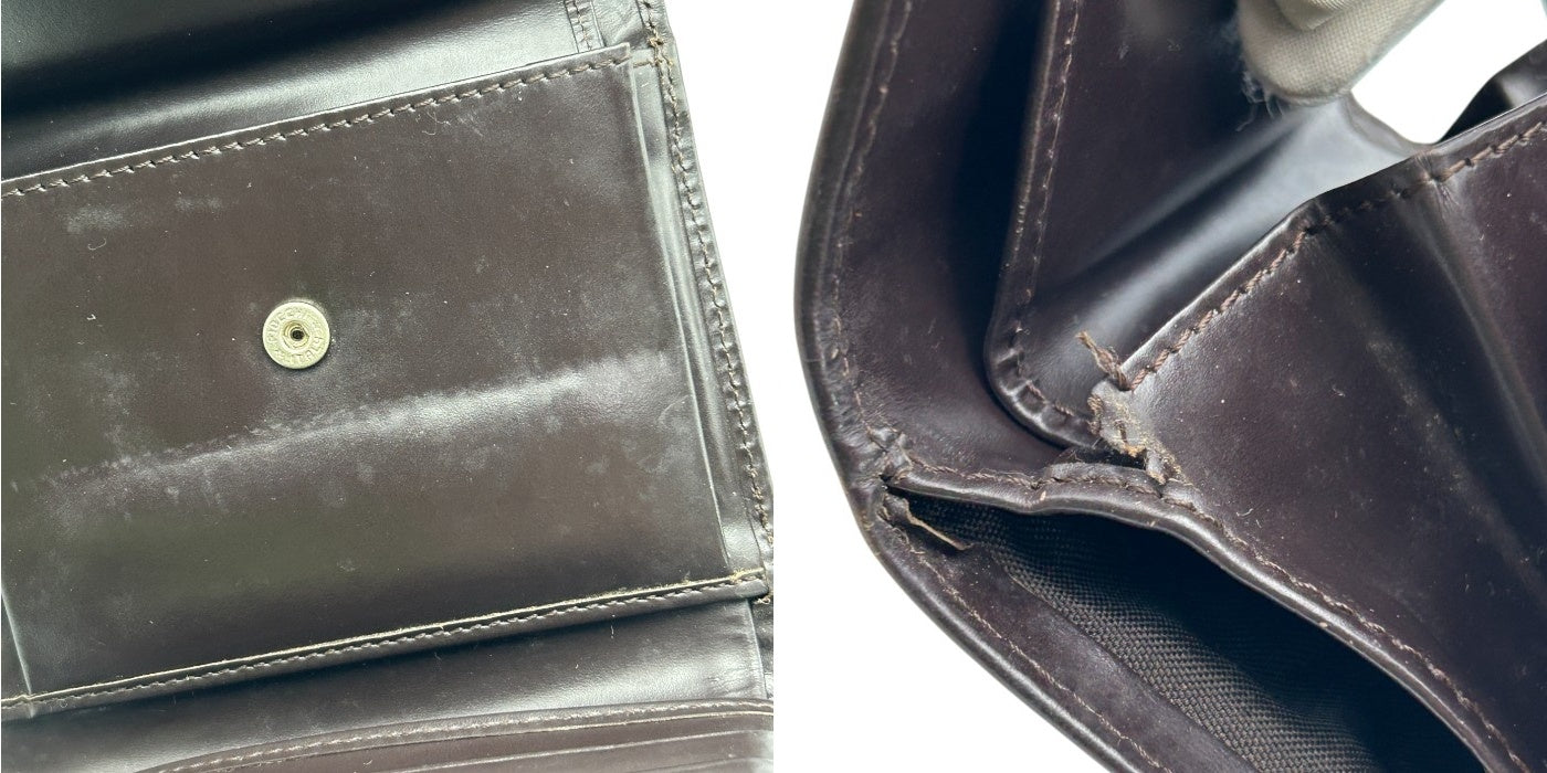 FENDI フェンディ ズッカ 財布 三つ折り ブランド レディース コンパクト 小さめ 中古 W４