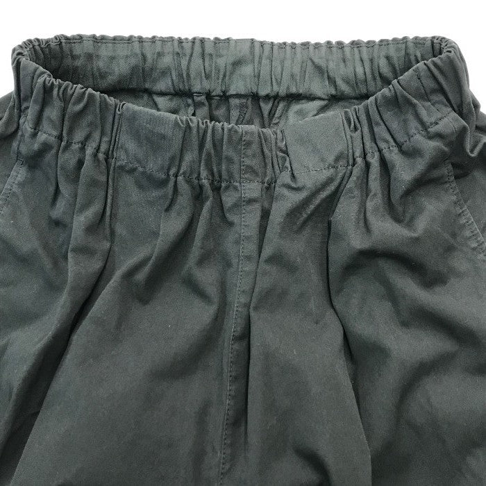 かぐれ kagure クロップドパンツ レディース コットン 9分丈 コクーンシルエット ワイド シンプル 無地 ブラック フリーサイズ GA36-24M005 中古 T1
