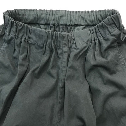 かぐれ kagure クロップドパンツ レディース コットン 9分丈 コクーンシルエット ワイド シンプル 無地 ブラック フリーサイズ GA36-24M005 中古 T1