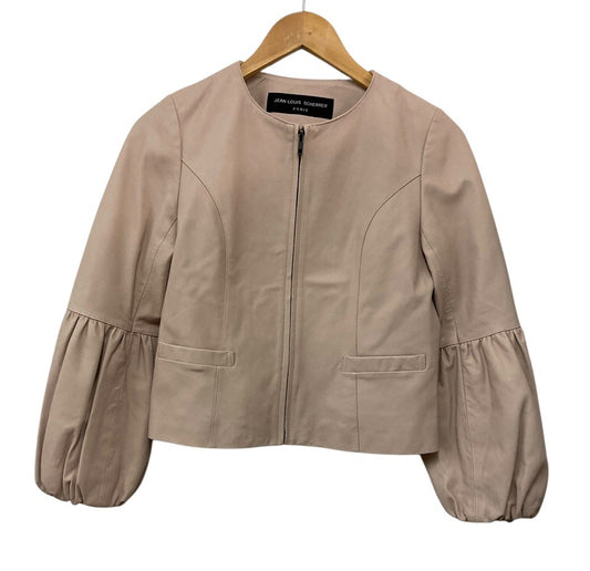 JEAN-LOUIS SCHERRER ジャン＝ルイ・シェレル 羊革 レザージャケット サイズS レディース 中古 D4