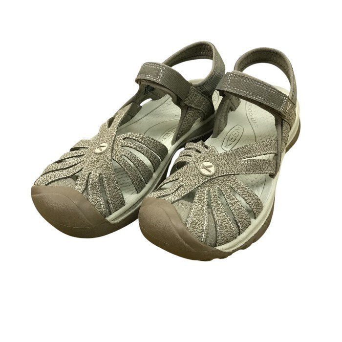 KEEN キーン ローズサンダル ウィメンズ オールシーズン カジュアル  シイタケ ベージュ 24cm 1016729 中古 N1