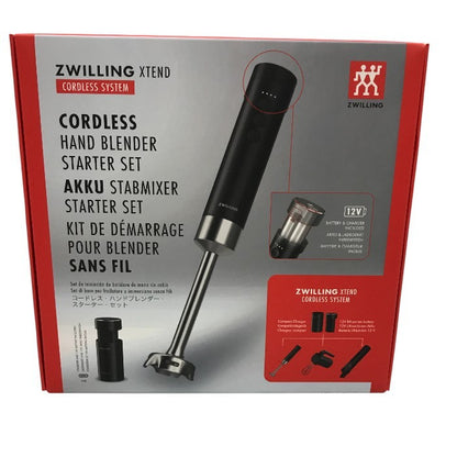 ZWILLING ツヴィリング 「 エクステンド ハンドブレンダー スターターセット (バッテリー・チャージャー付) 」 ブレンダー コードレス XTEND Z1030-457 中古 Y1
