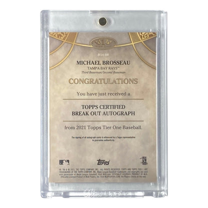 TOPPS MLBカード TIER ONE MICHAEL BROSSEAU RAYS 1/1 #BOA-MB 中古 IT2