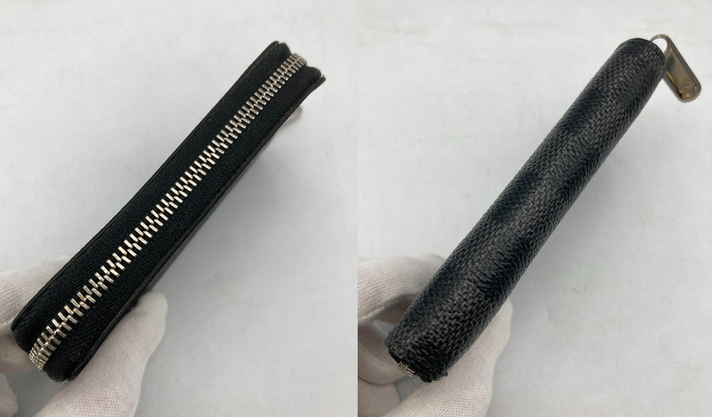 LOUIS VUITTON ルイヴィトン ジッピーコインパース ダミエ グラフィット N63076 中古 D4
