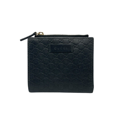 GUCCI グッチ マイクログッチシマ レザー 2つ折り財布 510318 中古 D4