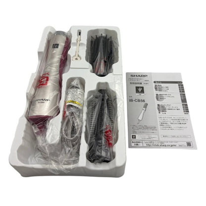 未使用品 シャープ プラズマクラスターイオンヘアスタイラー レッド系 IB-CB56-R SHARP カールドライヤー ヘアケア 家電 温風 冷風 中古 W４