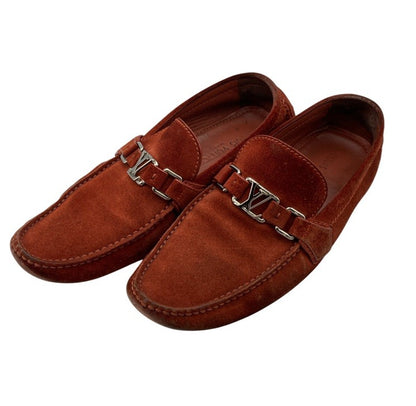 LOUIS VUITTON ルイヴィトン スエード ドライビングシューズ サイズ7 メンズ 中古 D4