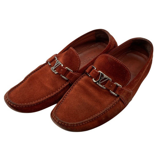 LOUIS VUITTON ルイヴィトン スエード ドライビングシューズ サイズ7 メンズ 中古 D4
