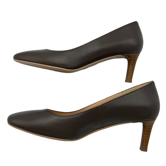 O'RIC オーリック GILLES レディース パンプス 35 1/2 (約22.5cm) 410-31851 ラウンドトゥ グレー 靴 シューズ 中古 W４