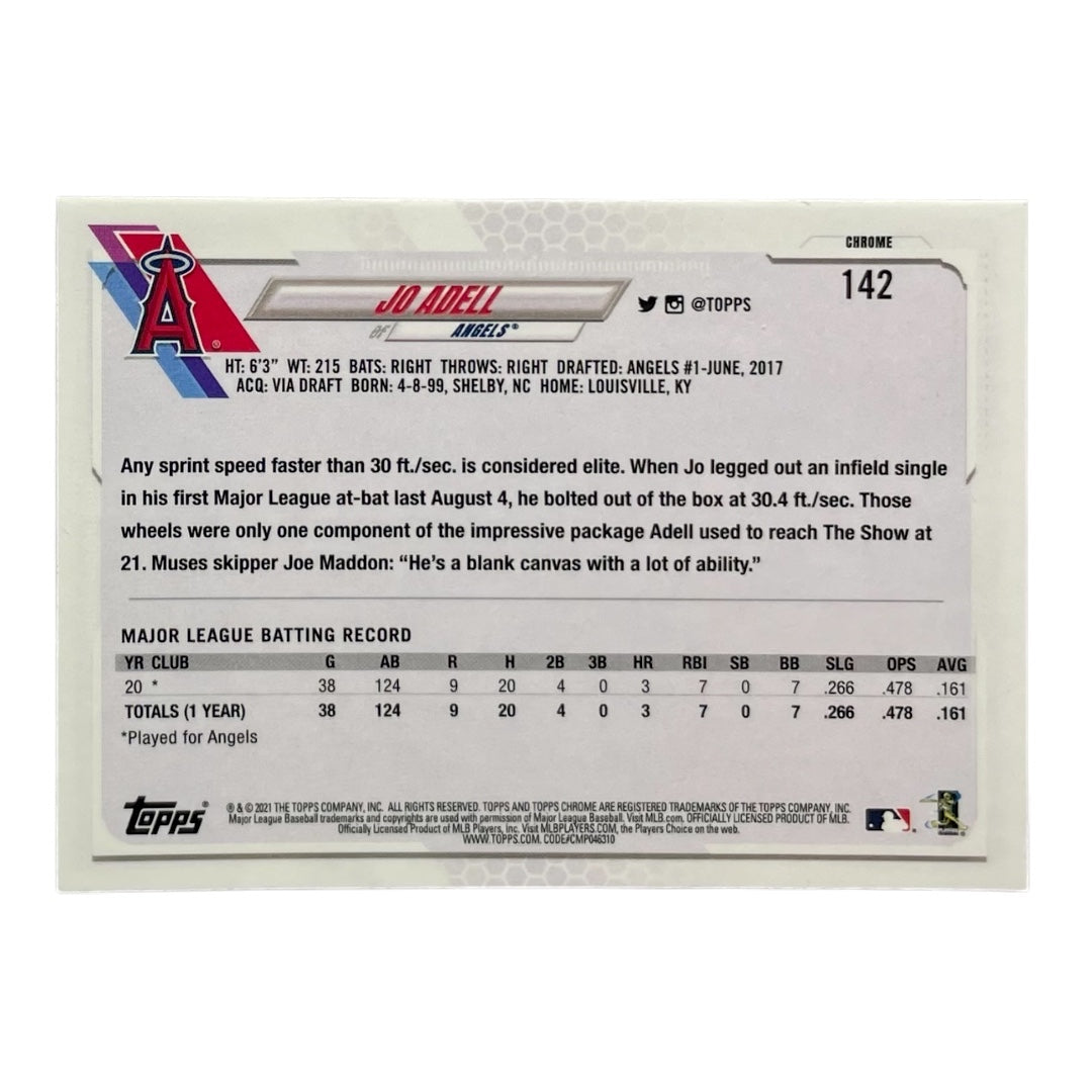 TOPPS MLBカード CHROME JO ADELL ANGELS #142 中古 IT2
