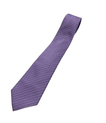 EMPORIO ARMANI エンポリオアルマーニ シルク100％ ネクタイ 縦波 パープル 中古 D4