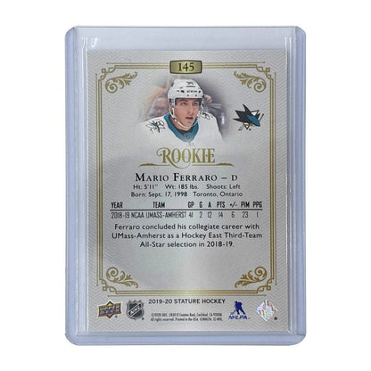UPPER DECK NHLカード STATURE MARIO FERRARO SAN JOSE 16/35 #145 中古 IT1