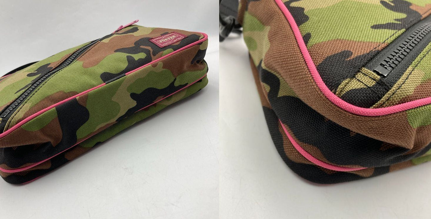PORTER GIRL ポーターガール 迷彩 ショルダーバッグ 中古 D4