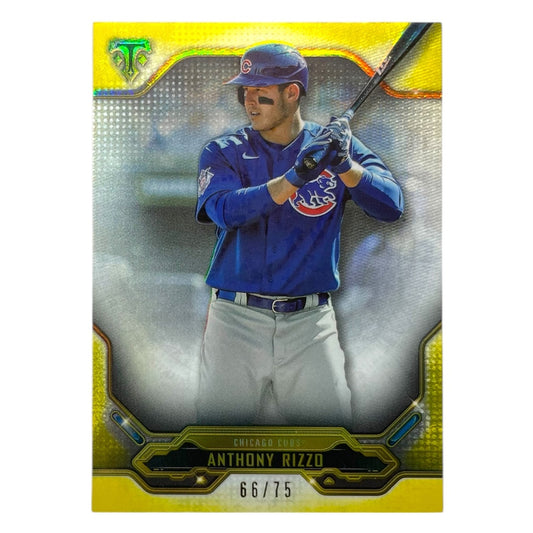 TOPPS MLBカード TRIPLE THREADS ANTHONY RIZZO CHICAGO CUBS /75 #19 中古 IT2
