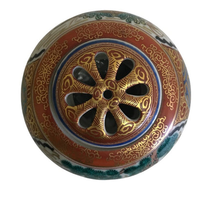 九谷焼 庄三 香炉 和風 インテリア 香立 中古 W1