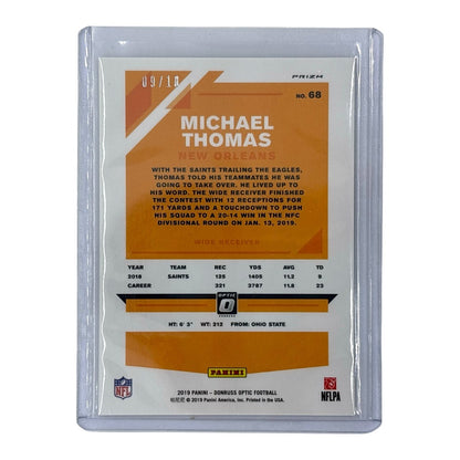 PANINI NFLカード DONRUSS OPTIC PRIZM MICHAEL THOMAS NEW ORLEANS 09/10 #68 中古 IT1