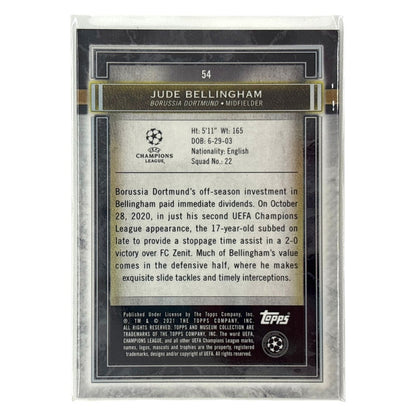 TOPPS サッカーカード MUSEUM COLLECTION JUDE BELLINGHAM BORUSSIA DORTMUND #54 中古 IT1