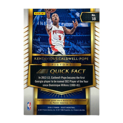 PANINI NBAカード SELECT KENTAVIOUS CALDWELL-POPE PISTONS #18 中古 IT2