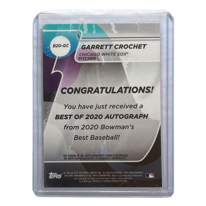 TOPPS MLBカード BOWMAN'S BEST GARRETT CROCHET CHICAGO WHITE SOX /99 #B20-GC 中古 IT2