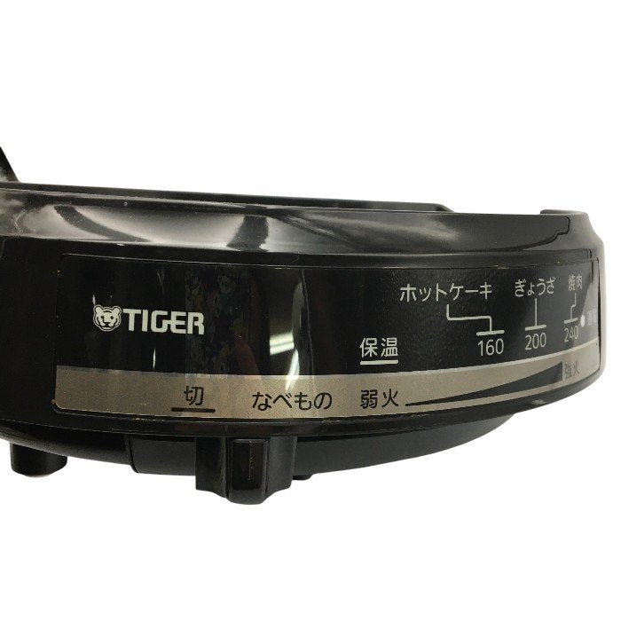 タイガー グリル鍋 3.5L プレート 2枚 タイプ 深鍋 焼肉 プレート 蓋 付き CQE-B200-TH 中古 Y4