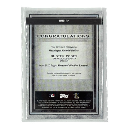 TOPPS MLBカード MUSEUM COLLECTION BUSTER POSEY SAN FRANCISCO GIANTS 07/50 #MMR-BP 中古 IT1