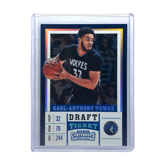 PANINI NBAカード CONTENDERS DRAFT PICKS KARL-ANTHONY TOWNS TIMBERWOLVES 52/99 #27 中古 IT2
