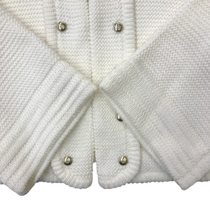 EPOCA エポカ 綿混ニット ジャケット KUB32-855-01 40 アウター レディース ホワイト 秋 冬 春 中古 W1