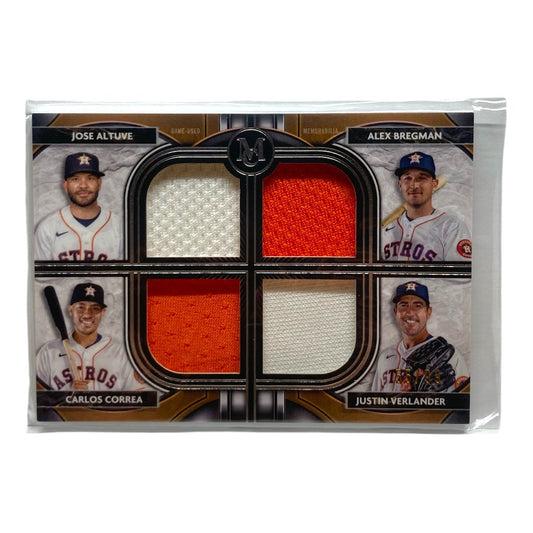 TOPPS MLBカード MUSEUM COLLECTION JOSE ALTUVE ALEX BREGMAN CARLOS CORREA JUSTIN VERLANDER ASTROS 55/99 #FPR-ABCV 中古 IT2