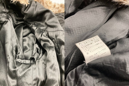 agnès b. アニエスベー レオパード柄 エコファー ジャケット レディース 中古 D4